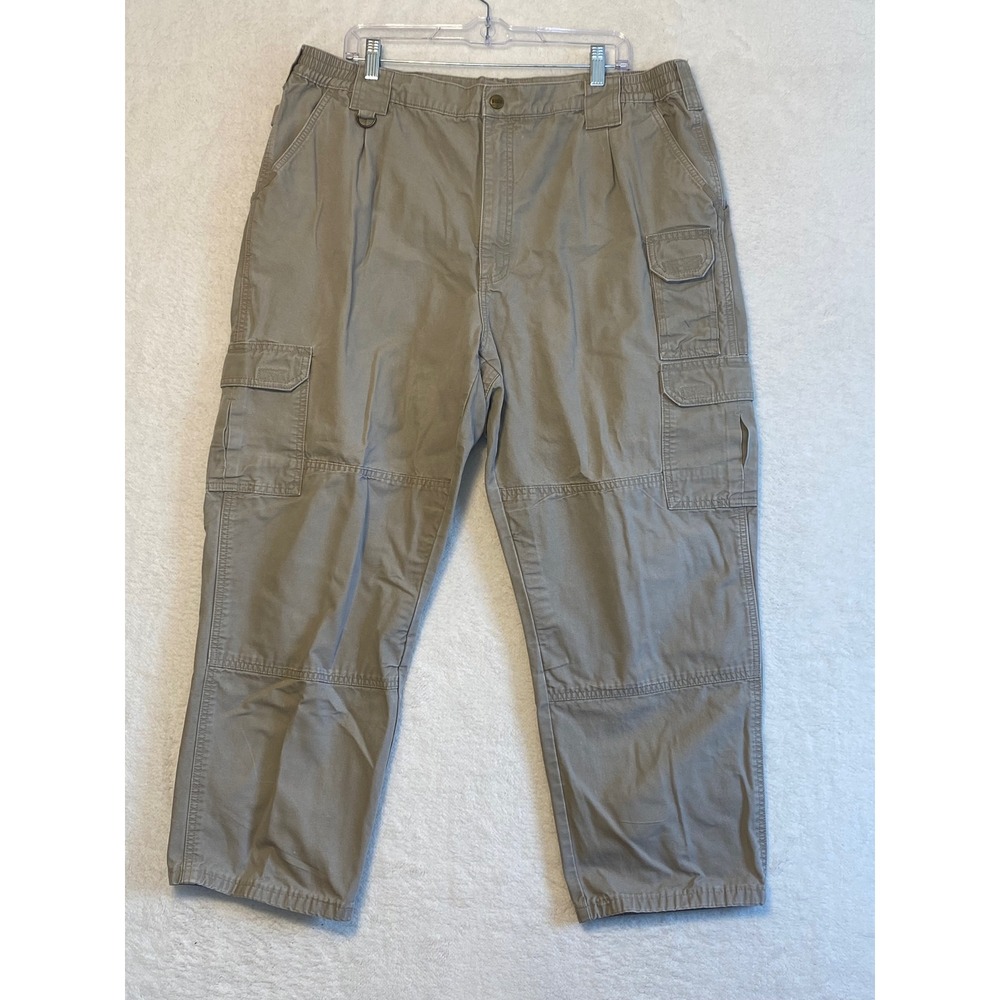 5.11 Tactical Cargo Pants Khaki Men's Size 42x30 Relaxed Fit Work Utility